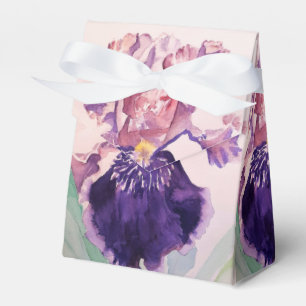 Ballotins Joli violet Iris Floral Ballotin de gâteau d'anniv