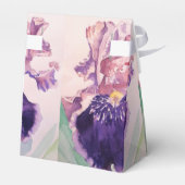 Ballotins Joli violet Iris Floral Ballotin de gâteau d'anniv (Arrière)