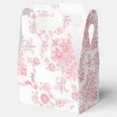 Ballotins Jolie boîte de design Damask rose (Ouvert)
