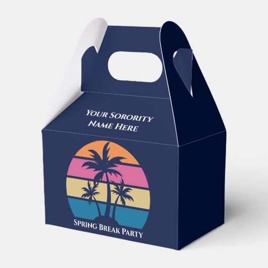 Ballotins Jolie boîte de fête de plage de vacances de printe (Verso)