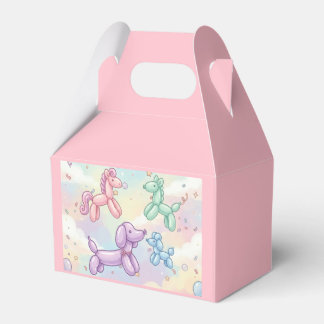 Ballotins Jolie fille d'anniversaire animal ballon pastel