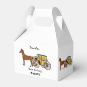 Ballotins Jolie illustration de cheval et de calèche royale (Arrière)