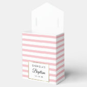 Ballotins Jolie Rayure Rose Baptême (Ouvert)