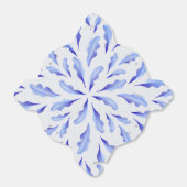 Ballotins jolies fleurs blanches et bleues à feuilles simple (Déplié)