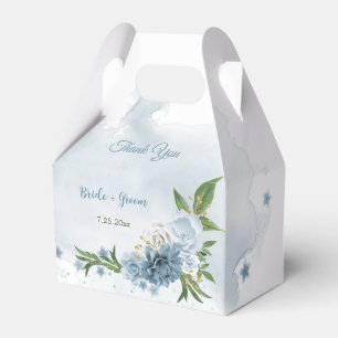 Ballotins jolies fleurs bleues verdure