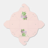 Ballotins jolies fleurs roses avec feuilles pour mariages (Déplié)