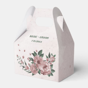 Ballotins jolies fleurs roses mariage botanique