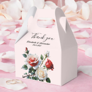 Ballotins Jolies roses florales roses blanches rouges mariag