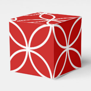Ballotins Jolis motifs géométriques de cercles rouges et bla