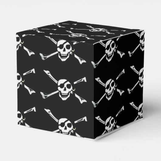 Ballotins Jolly roger Pirate Motif Cube Ballotin (Arrière)