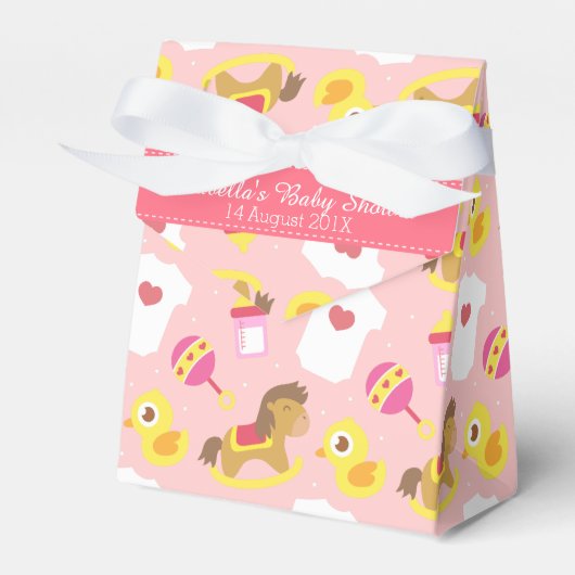 Ballotins Jouets mignons pour filles, Baby shower Party boît (Verso)