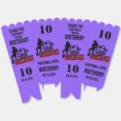 Ballotins Joueuse de football fille, Ballotin de l'équipe de (Déplié)