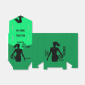 Ballotins Joueuse de football fille, équipe de filles de foo (Déplié)