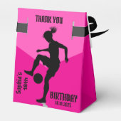 Ballotins Joueuse de football fille, équipe de filles de foo (Arrière)