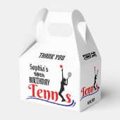 Ballotins Joueuse de tennis, fille d'anniversaire Ballotin (Arrière)