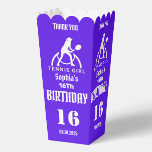 Ballotins Joueuse de tennis, fille d'anniversaire Ballotin