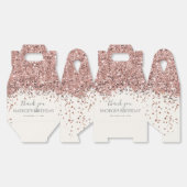 Ballotins Jour d'anniversaire floral de l'or Rose moderne (Déplié)