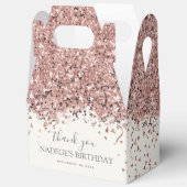 Ballotins Jour d'anniversaire floral de l'or Rose moderne (Ouvrir)