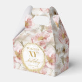 Ballotins Jour d'anniversaire gracieusement rose boho or ros (Verso)