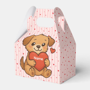 Ballotins Jour de la Saint-Valentin avec un chiot/ chien mig
