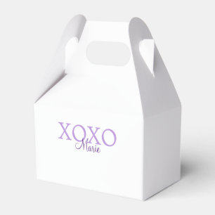 Ballotins Jour de la Saint Valentin Xoxo ajouter nom pastel