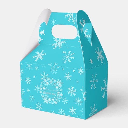 Ballotins Jour de Noël bleu hiver (Verso)