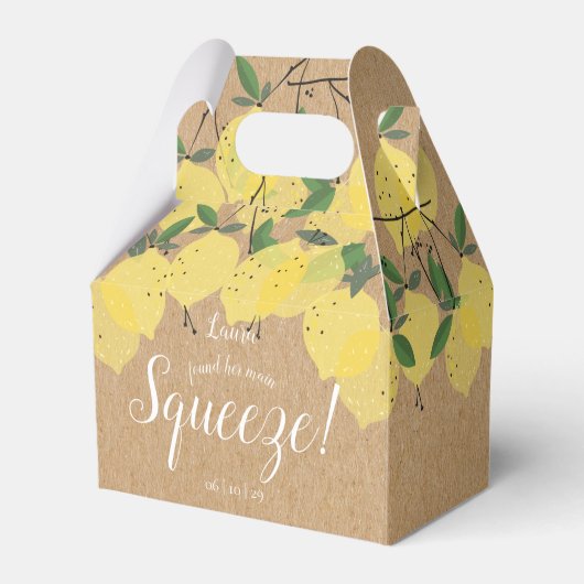 Ballotins Journée de mariage Rustic Main Squeeze Lemons  (Verso)