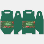 Ballotins Joyeuse boîte cadeau de Noël avec Orna Festive (Déplié)