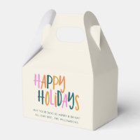 Joyeuses Fêtes Typographie Personnalisée Colorée