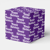 Ballotins "Joyeuses fêtes" violet violet blanc Vacances Cade (Arrière)