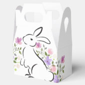 Ballotins Joyeuses Fleurs d'aquarelle de lapin de Pâques (Ouvert)