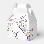 Ballotins Joyeuses Fleurs d'aquarelle de lapin de Pâques (Verso)