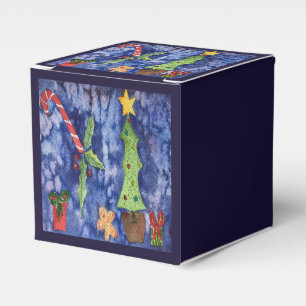 Ballotins Joyeuses vacances Classique Noël Icônes Aquarelle