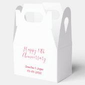 Ballotins joyeux 10e anniversaire nom rouge rétro simple mod (Ouvert)
