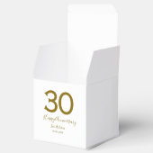 Ballotins Joyeux 30e anniversaire nom date golden bold lette (Ouvert)