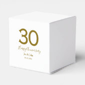 Ballotins Joyeux 30e anniversaire nom date golden bold lette (Arrière)