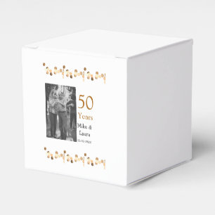 Ballotins Joyeux 50e anniversaire ajouter nom du couple date