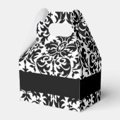 Ballotins Joyeux anniversaire avec un damas noir et blanc te (Arrière)