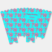 Ballotins Joyeux anniversaire crème rose beignets bleu (Déplié)