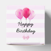 Ballotins Joyeux Anniversaire Cupcake rose cerise avec boîte (Haut)