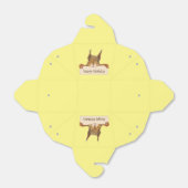 Ballotins Joyeux Anniversaire de l'écureuil tenant un signe (Déplié)