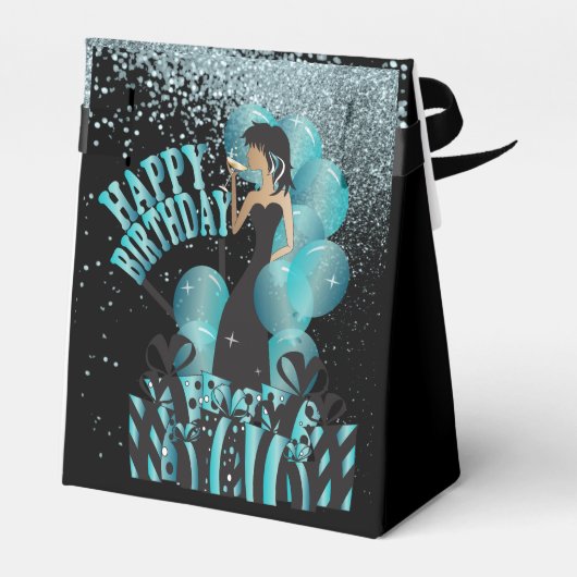 Ballotins Joyeux anniversaire Diva Girl | Nom do-it-yourself (Arrière)