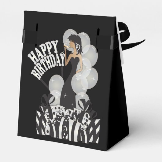 Ballotins Joyeux anniversaire Diva Girl | Nom do-it-yourself (Arrière)