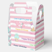 Ballotins Joyeux anniversaire Gable Ballotin célébrer rose (Ouvert)