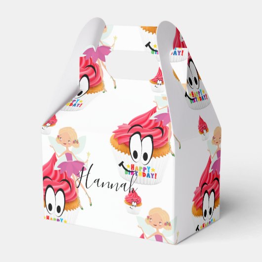 Ballotins Joyeux anniversaire Gable Ballotin Fairy Cupcake (Verso)