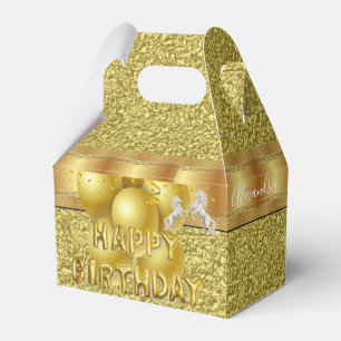 Ballotins Joyeux Anniversaire Gable Ballotin Gold Horse