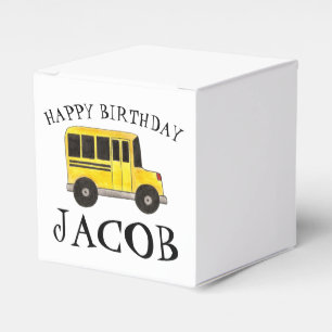 Ballotins Joyeux Anniversaire Jaune École Bus Enseignant Édu