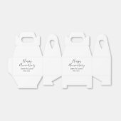 Ballotins Joyeux anniversaire mariage nom date année simple  (Déplié)