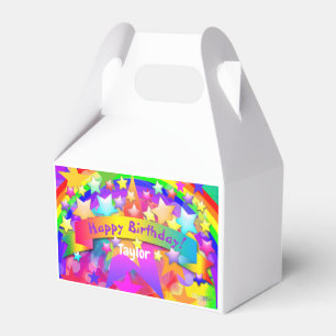 Ballotins Joyeux Anniversaire papier Favor BoxRainbow HAMbyW