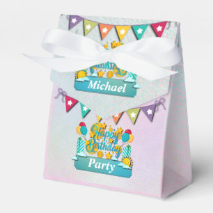 Ballotins Joyeux Anniversaire Train Avec Vœux Animaux Mignon